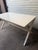 American Crate & Barrel Spotlight White X-Leg Desk 58" For Sale - Image 3 of 4