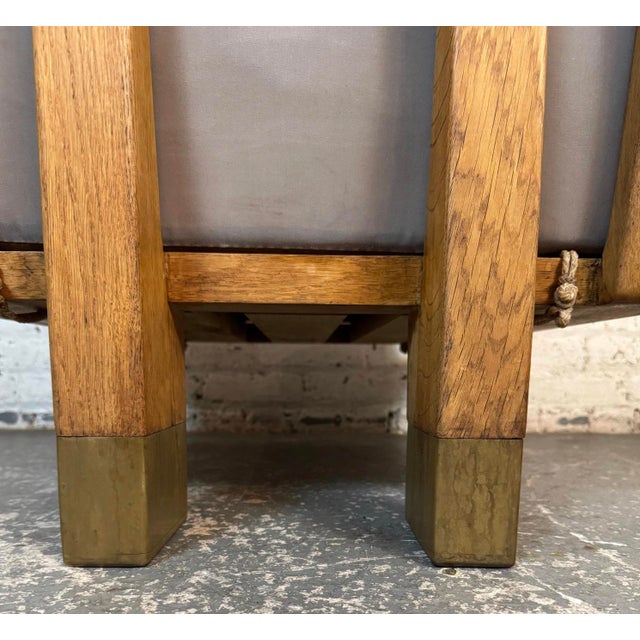 Brown Pair of Mid-Century "Elmyre" Chairs Attributed to Guillerme & Chambron for Votre Maison For Sale - Image 8 of 12