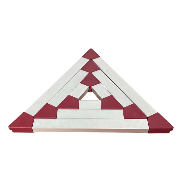 Vintage Danish Triangular Trivet Coasters by Jorgen Meldgaard for Menu, 1980s, Set of 3 For Sale