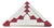 Vintage Danish Triangular Trivet Coasters by Jorgen Meldgaard for Menu, 1980s, Set of 3 For Sale