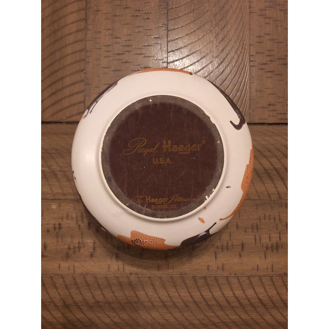 Mid-Century Modern Vintage 1970s Royal Haeger "Earth Wrap" Double-Handled Lava Glaze Planter Bowl For Sale - Image 3 of 5