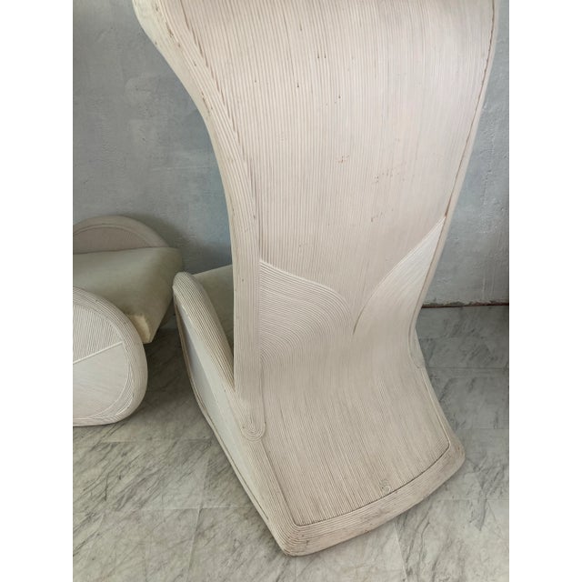 Alabaster Rare Betty Cobanpue Hooded Chairs, a Pair For Sale - Image 8 of 13