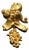 Brooch in Gilt Bronze by Line Vautrin, 1950s For Sale