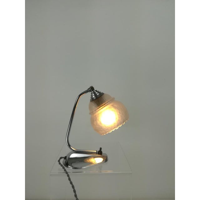 1960s Chrome-Plated Bedside Lamp, 1960s For Sale - Image 5 of 7