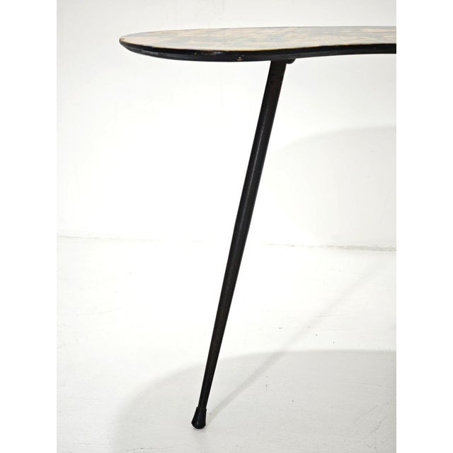 Wood Mid-Century Modern Low Table in Wood and Metal, Italy, 1950s For Sale - Image 7 of 12