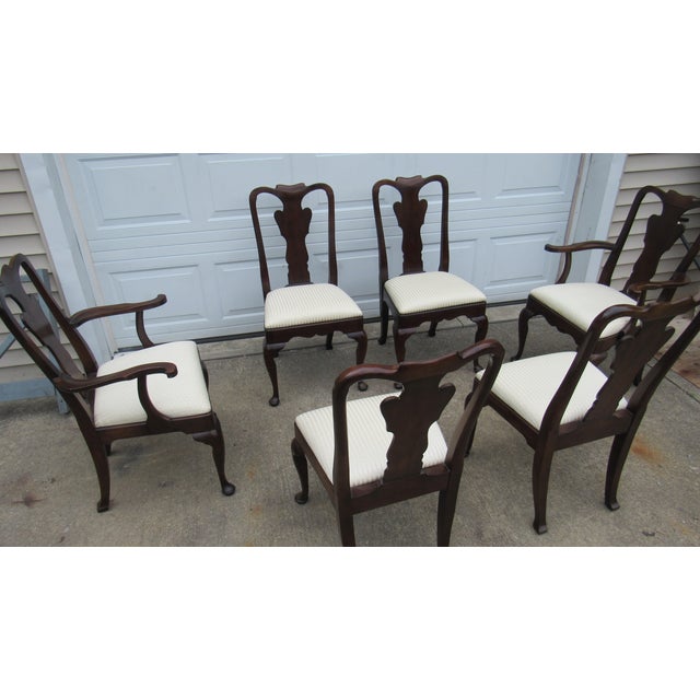 Item: Dining Room Chairs Details: Great Designer Look Cherry Signed Thomasville Great Carvings Queen Anne Style...