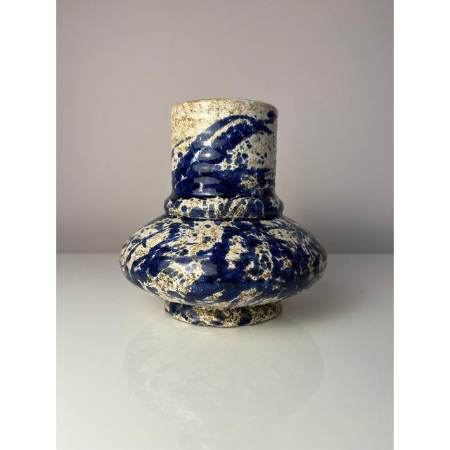 Blue Speckled Carafe from Marei Keramik For Sale - Image 3 of 11