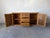 Brown Vintage Coastal Woven Rattan Wrapped Cabinet With Wood Trim & Glass For Sale - Image 8 of 12
