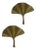 Handmade Wall Sconces Lamps in Leaves Brass - Set of 2 For Sale - Image 6 of 9