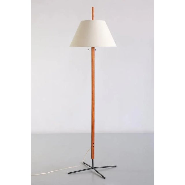 Swedish G35 Floor Lamp in Teak and Iron by Hans-Agne Jakobsson, 1960s For Sale - Image 12 of 12
