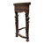 English Jacobean Walnut & Burl Petit Point Top Game Table With Tapestry C1810 For Sale - Image 12 of 16