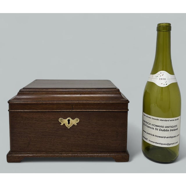 Antique Georgian English Lady's Gentleman's Mahogany Jewelry Casket Box Regency For Sale - Image 10 of 10