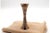 Circular Brushed Silver Candlestick with Round Base For Sale - Image 5 of 7