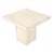 Travertine Square Pedestal Base Coffee Side Occasional Lamp Table For Sale