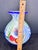 Glass Vintage MCM Murano Style Millefiori Glass Vase For Sale - Image 7 of 7