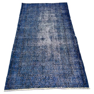 Turkish Distressed Narrow Runner Rug For Sale