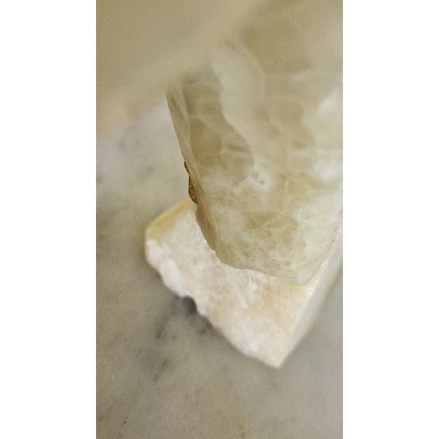 Vintage Large Carved Onyx Elephant Sculpture For Sale - Image 17 of 18