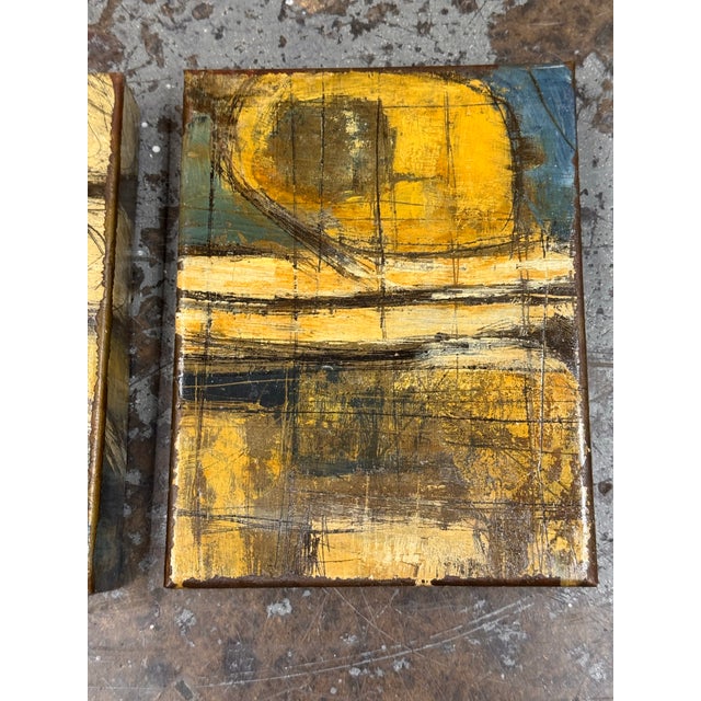 Douglas Radde Abstract Original Paintings, Pair For Sale In San Francisco - Image 6 of 12