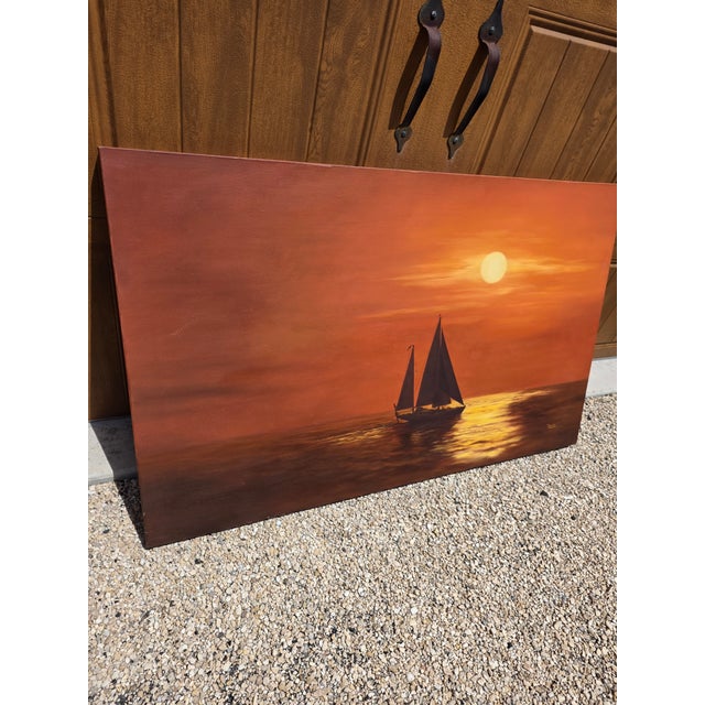 Deane Olson Sailboat Painting For Sale - Image 11 of 11