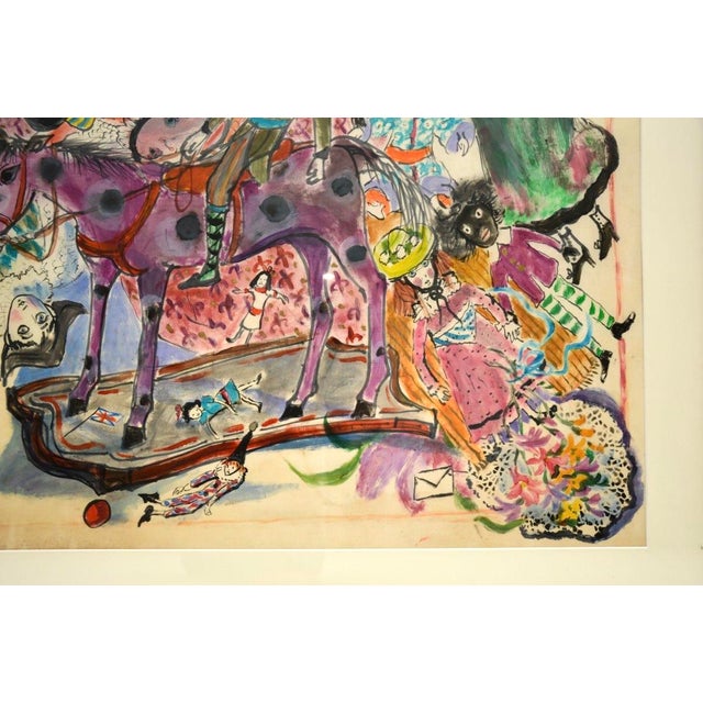 Bettina, Dolls and Toys, 1973, Watercolor, Framed For Sale - Image 6 of 12