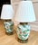 1980s Pair of Vintage Maitland-Smith Hand-Painted Porcelain Table Lamps, Brass Base, 1985 For Sale - Image 5 of 7