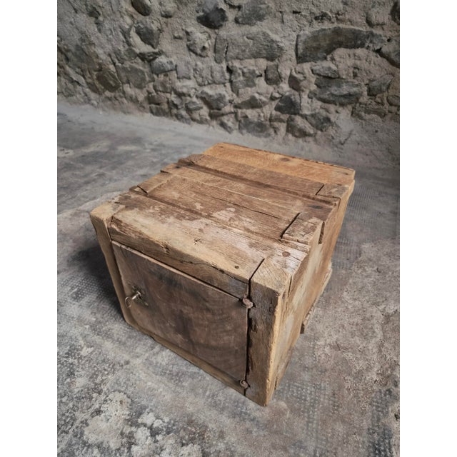 Antique French Oak Strongbox Cabinet, 1850 For Sale - Image 15 of 17
