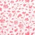 Sample - Schumacher Pennick Wallpaper in Coral on Ivory For Sale