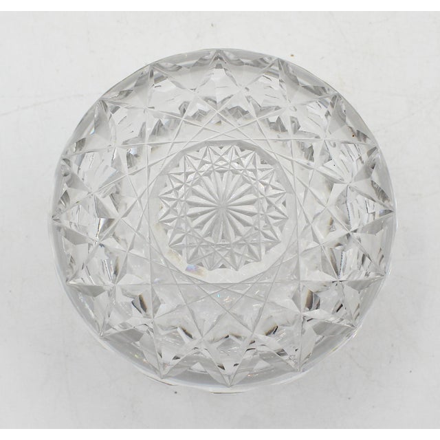 Circa 1896-1915 American Brilliant Period Cut Glass Jar With Cover For Sale In Raleigh - Image 6 of 6