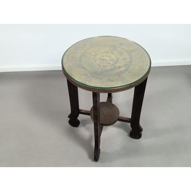 Amsterdam School Art Deco Occasional Table with Copper Top, 1920s For Sale - Image 13 of 14