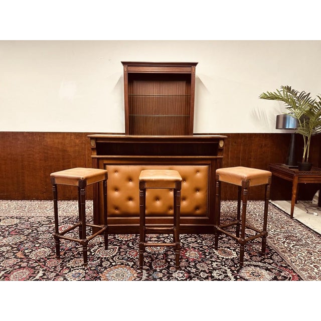 Teakwood coloured in mahogany style