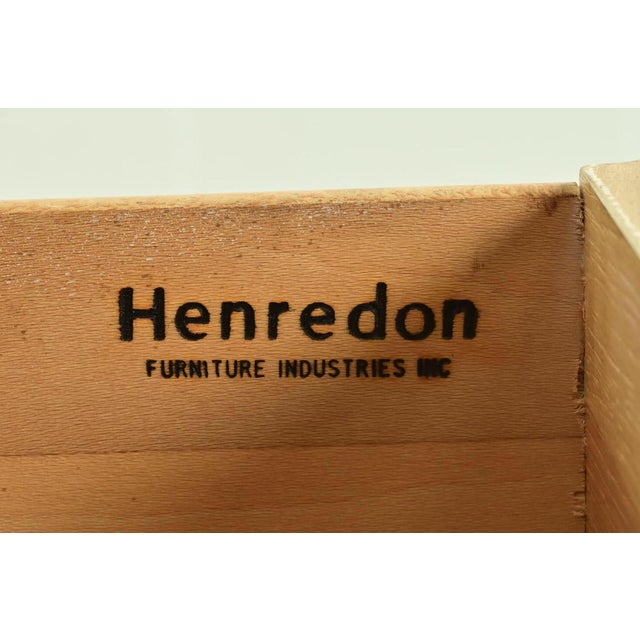 Henredon French Rococo Louis XV Carved Oak and Silver Gilt Marble Top Commode or Chest of Drawers For Sale - Image 9 of 18