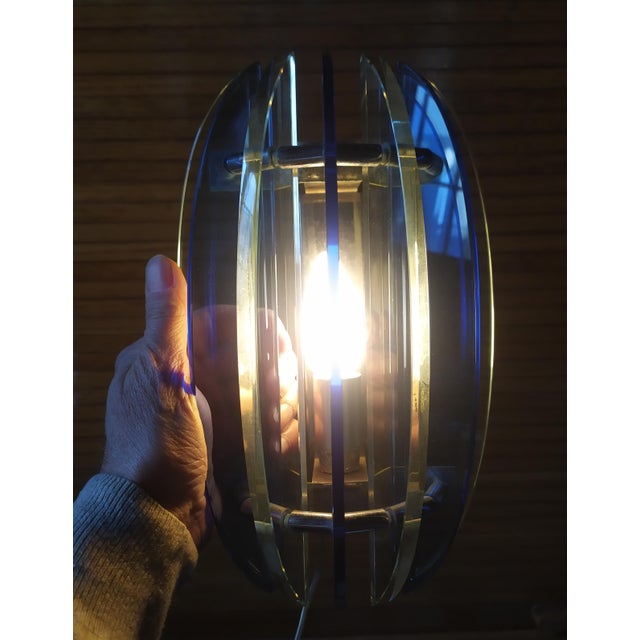 Blue Wall Lights from Veca, Florence, Set of 2 For Sale - Image 8 of 11