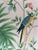 Not Yet Made - Made To Order Hand Painted Blush Pink Tropical Chinoiserie Parrot Monkey Floral Mural 2-Panel Set For Sale - Image 5 of 6