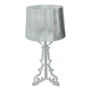 Kartell’s Bourgie Transparent Crystal Table Lamp by Ferruccio Laviani For Sale