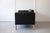 Mid-Century Danish Black Leather Two-Seater Sofa from Mogens Hansen, 1960s For Sale - Image 4 of 6