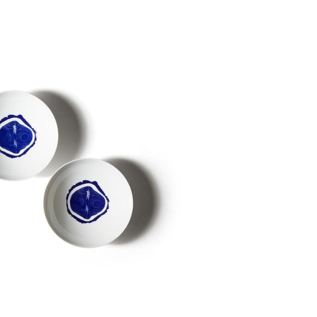 Deep Flat Tronc Plates by Charlotte Prerriand for Cassina, Set of 2 For Sale - Image 3 of 14