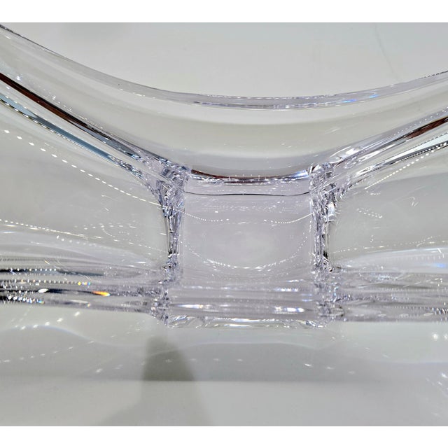1970s Cofrac Art Verrier Freeform Crystal Centerpiece Bowl – France For Sale - Image 10 of 12