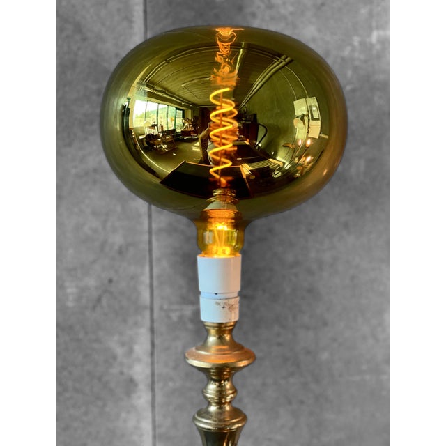 Danish Brass Floor Lamp, 1960s For Sale - Image 6 of 7