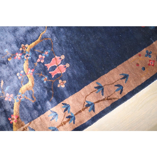 Blue Antique Chinese Art Deco Rug For Sale In New York - Image 6 of 6