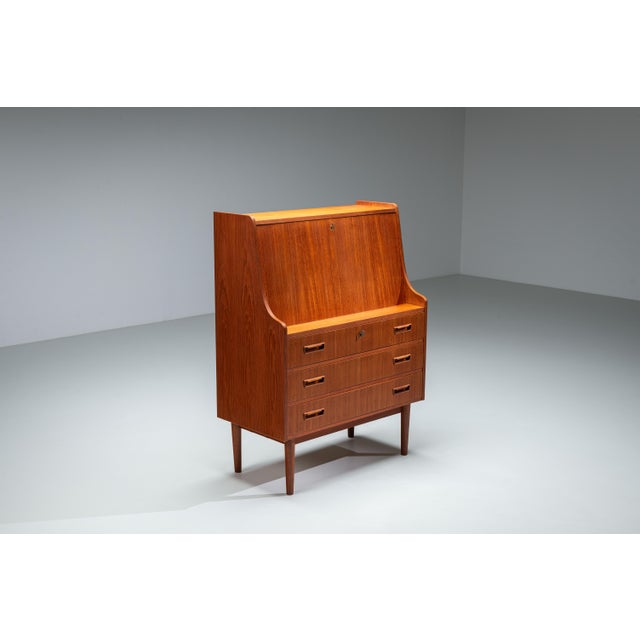 1960s Mid-Century Danish Secretary by Gunnar Nielsen Tibergaard, 1960s For Sale - Image 5 of 18