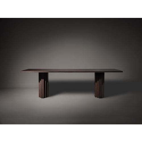 Wood Brut Slim 240 American Walnut Rectangular Dining Table by Mokko Amsterdam For Sale - Image 7 of 10