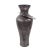 Modern The Black Ore Glass Vase with Metal Accent, Medium For Sale - Image 3 of 10