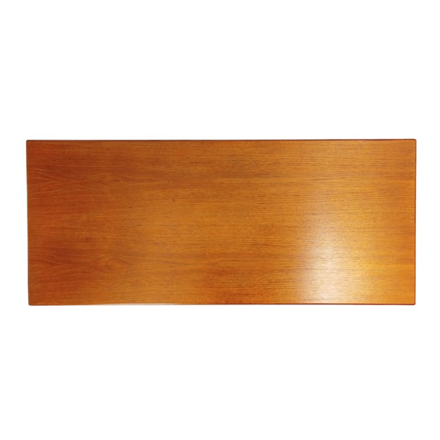 Wood Mid-Century Danish Teak Rectangular Coffee Table, 1960s For Sale - Image 7 of 12