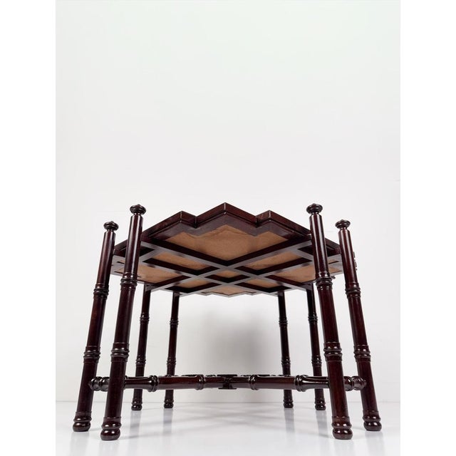 Chinese Chippendale Coffee Table in Faux Bamboo with Mirror Top in the style of Baker, 1970s For Sale - Image 13 of 18