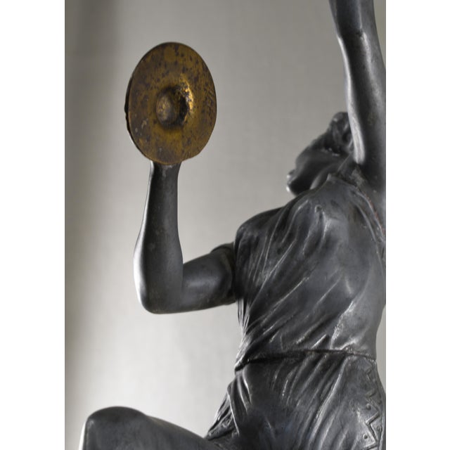 French Art Deco Lamp by Emile Gregoire 1920s France For Sale - Image 12 of 18