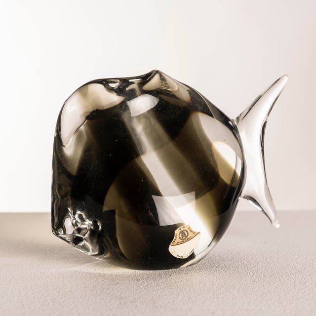 Vintage Italian Murano Glass Fish Sculpture from Seguso Vetri d'Arte, 1960 For Sale - Image 11 of 12