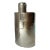 Hammered Silver Plate Hip Flask with Drinking Cup For Sale