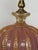 Pink Mid 20th Century Murano Pink and Gold Glass Table Lamps W/ Coordinating Parchment Shades - a Pair For Sale - Image 8 of 16