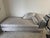 Hollywood Regency 1980s Silver Leopard Head Chaise Lounge For Sale - Image 3 of 7