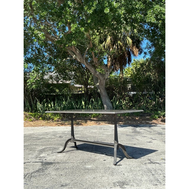 Vintage Regency Stone Top Cafe Dining Table For Sale - Image 12 of 12